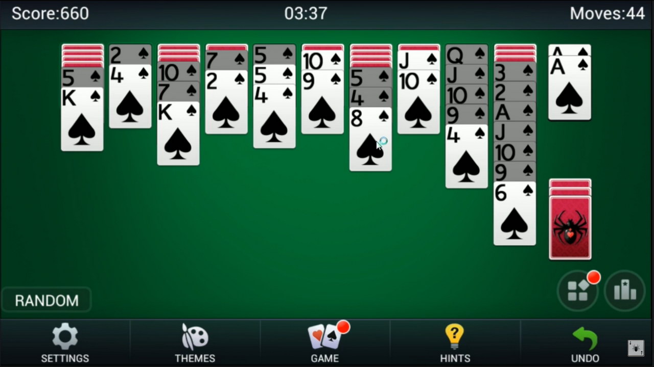 Spider Solitaire by Queens Solitaire Games